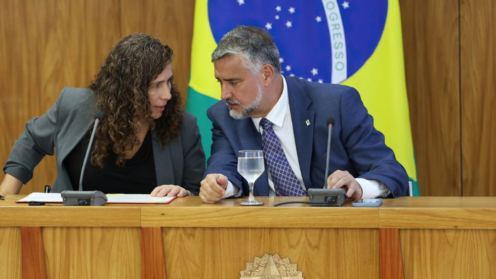 Esther Dweck, ministra do MGI e Paulo Pimenta, ministro-Chefe do SECOM - Valter Campanato/Agência Brasil via Fotos Públicas