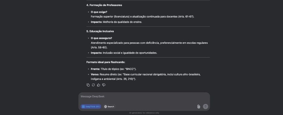 Print de teste no DeepSeek