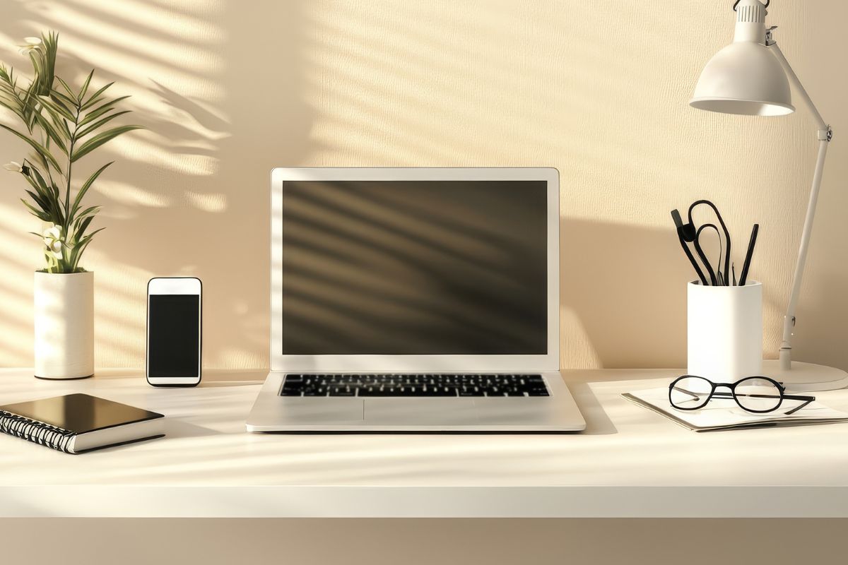 laptop na mesa